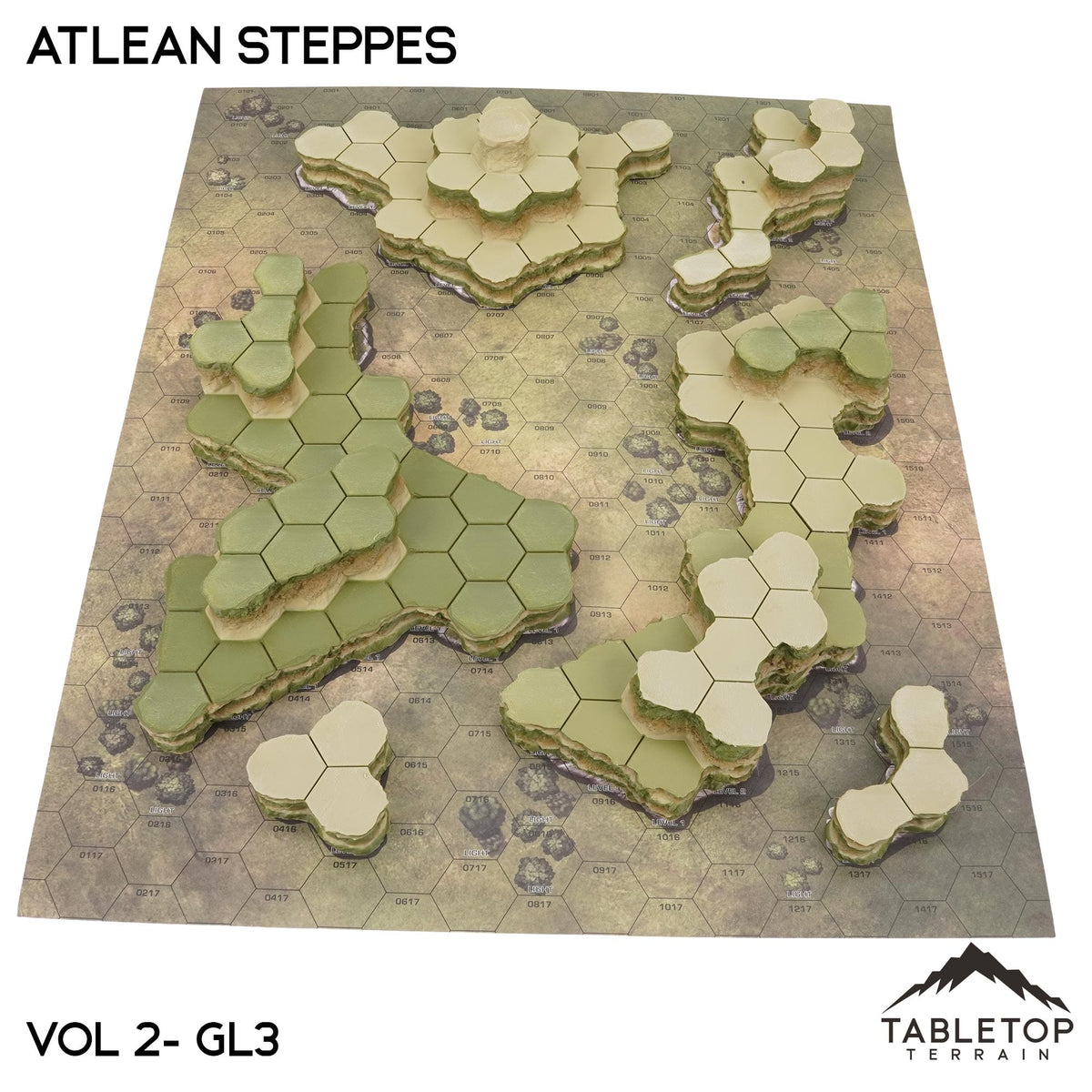 Grasslands #3 Compatible Map Hill Sets - Atlean Steppes