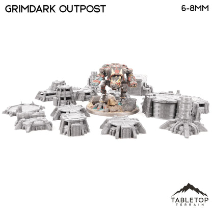 Grimdark Outpost 8mm Small Scale Terrain Pack