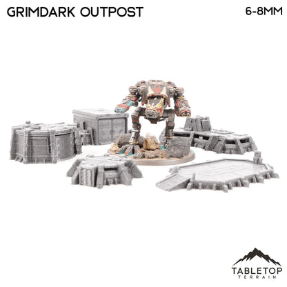 Grimdark Outpost 8mm Small Scale Terrain Pack