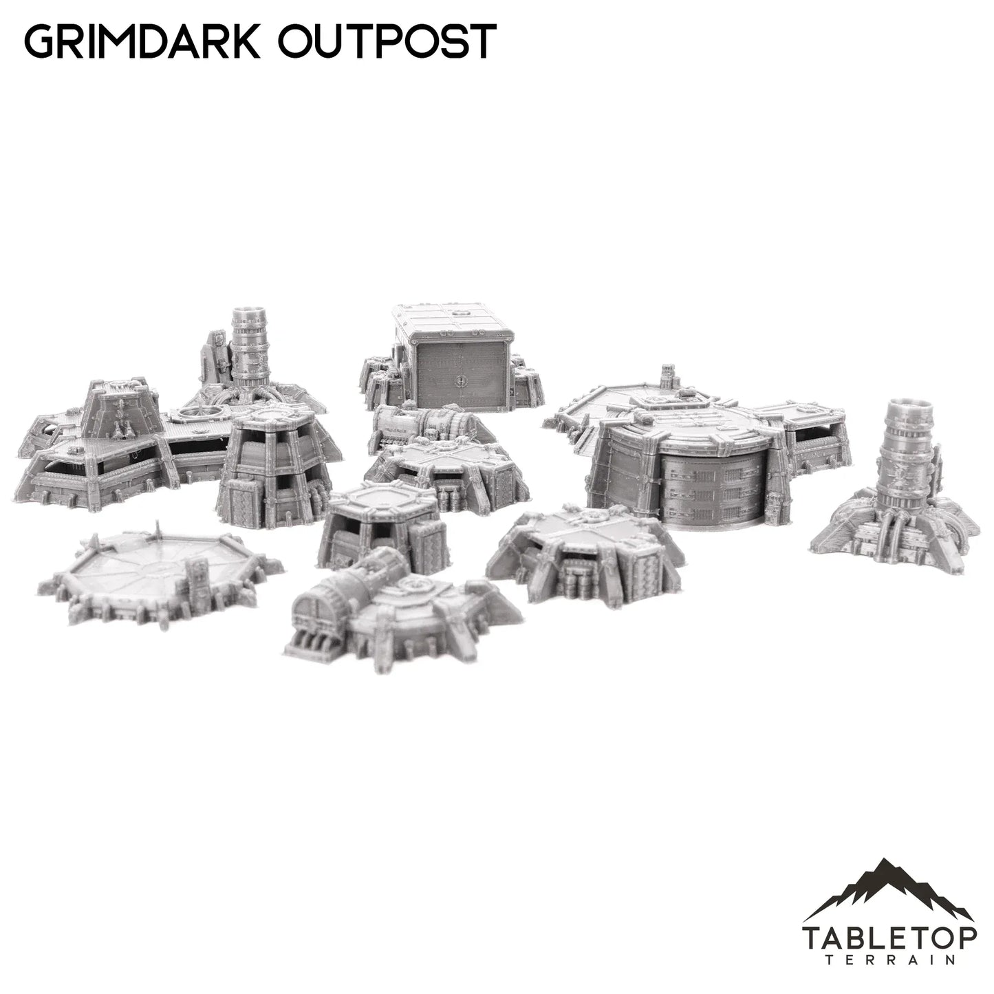 Grimdark Outpost 8mm Small Scale Terrain Pack