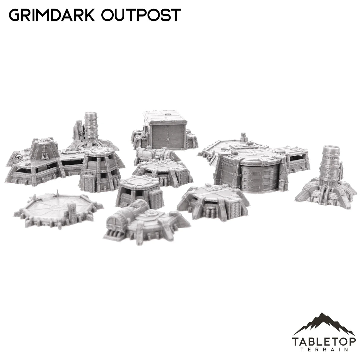 Grimdark Outpost 8mm Small Scale Terrain Pack