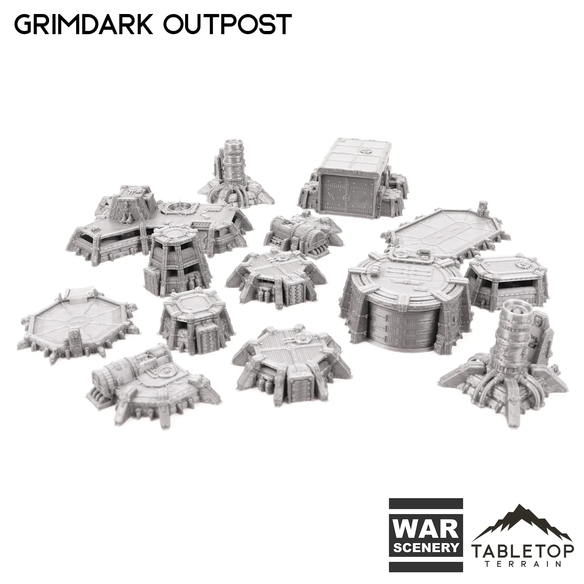Grimdark Outpost 8mm Small Scale Terrain Pack