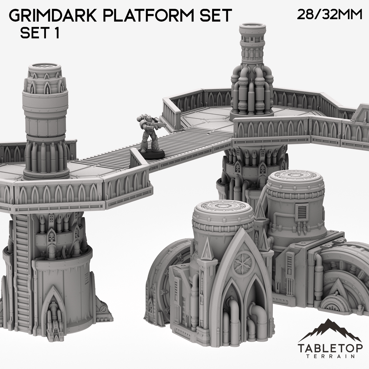 Grimdark Platform Set - Smoke and Steel