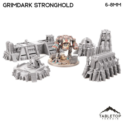 Grimdark Stronghold 8mm Small Scale Terrain Pack