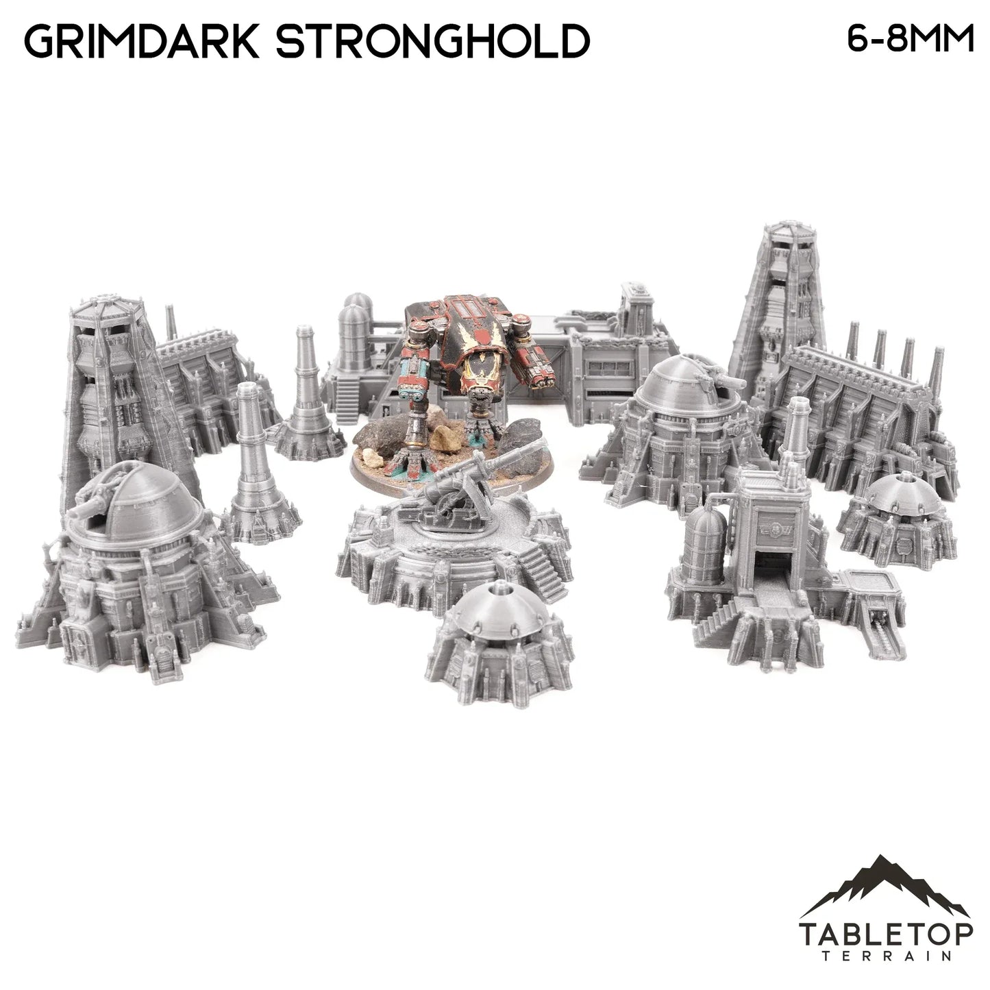 Grimdark Stronghold 8mm Small Scale Terrain Pack