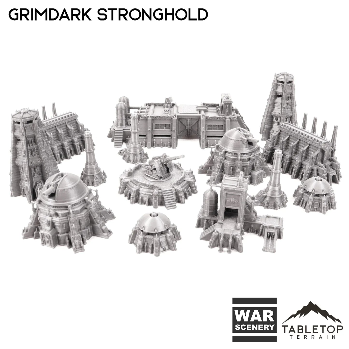 Grimdark Stronghold 8mm Small Scale Terrain Pack