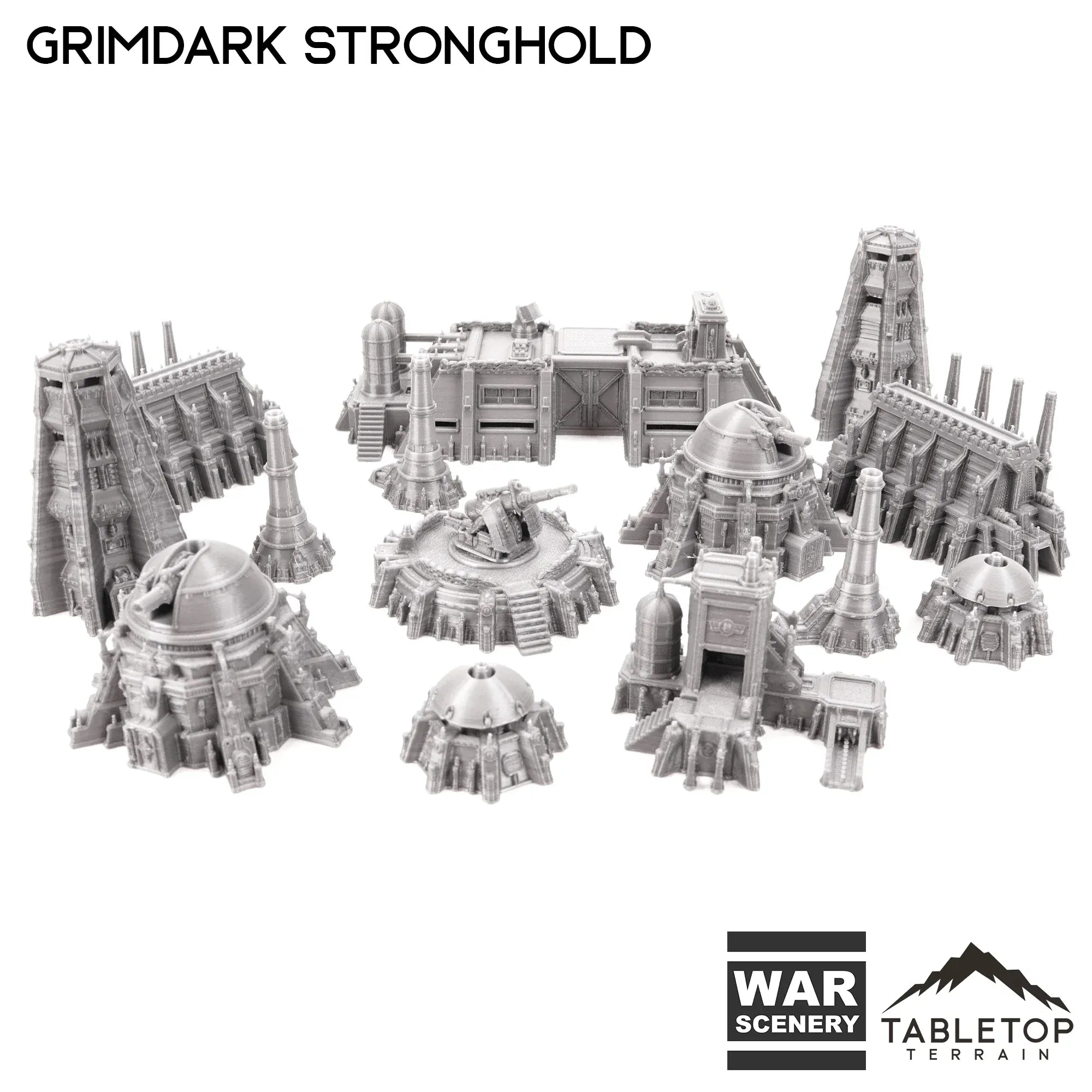 Grimdark Stronghold 8mm Small Scale Terrain Pack