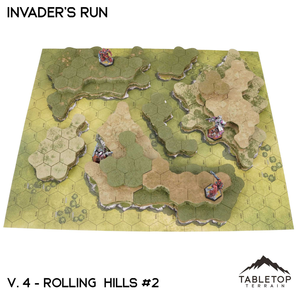 HEXTECH Invader's Run Map Hill Sets - 6mm