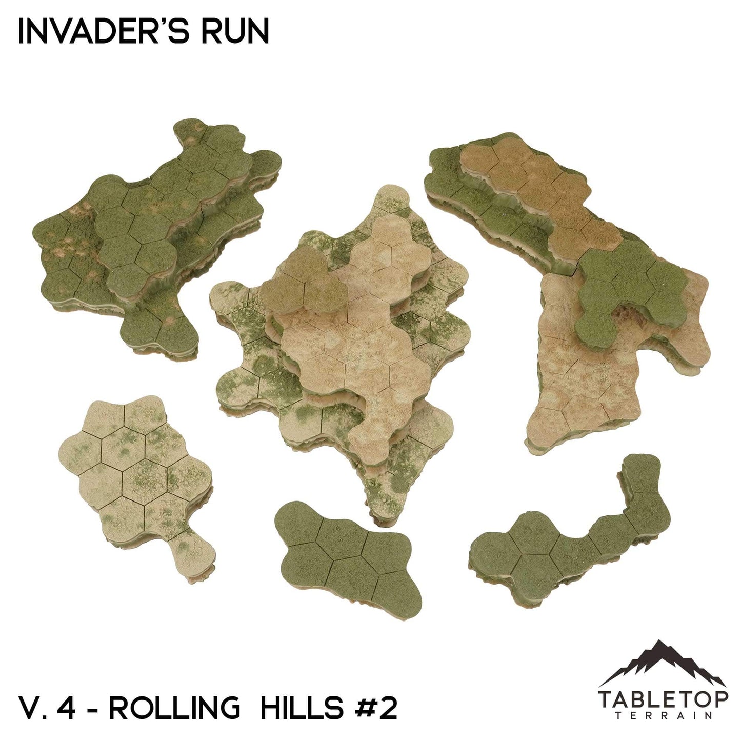 HEXTECH Invader's Run Map Hill Sets - 6mm