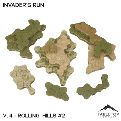 HEXTECH Invader's Run Map Hill Sets - 6mm