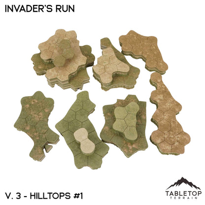 HEXTECH Invader's Run Map Hill Sets - 6mm