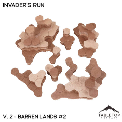HEXTECH Invader's Run Map Hill Sets - 6mm