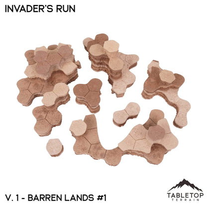 HEXTECH Invader's Run Map Hill Sets - 6mm