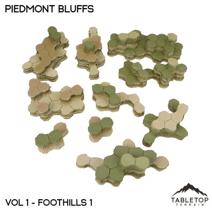 HEXTECH Piedmont Bluffs Map Hill Set - 6mm