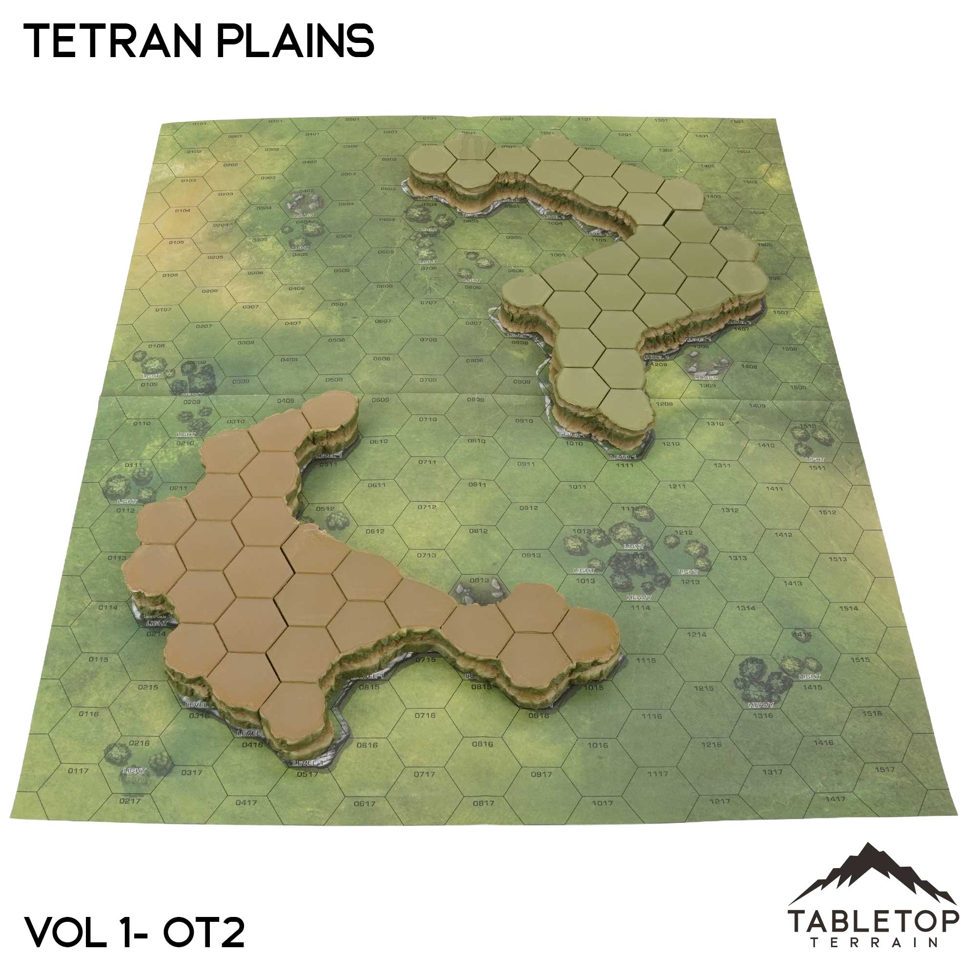 HEXTECH Tetran Plains Map Hill Set - 6mm