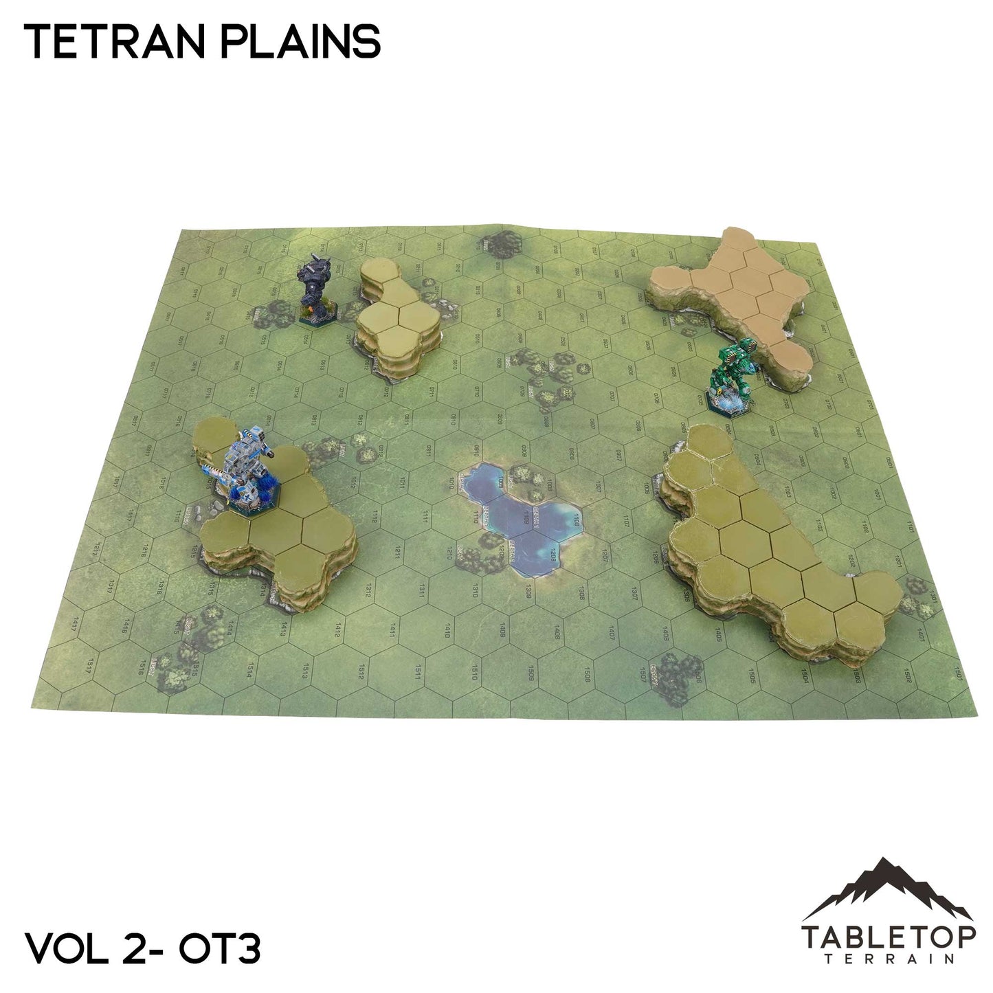 HEXTECH Tetran Plains Map Hill Set - 6mm