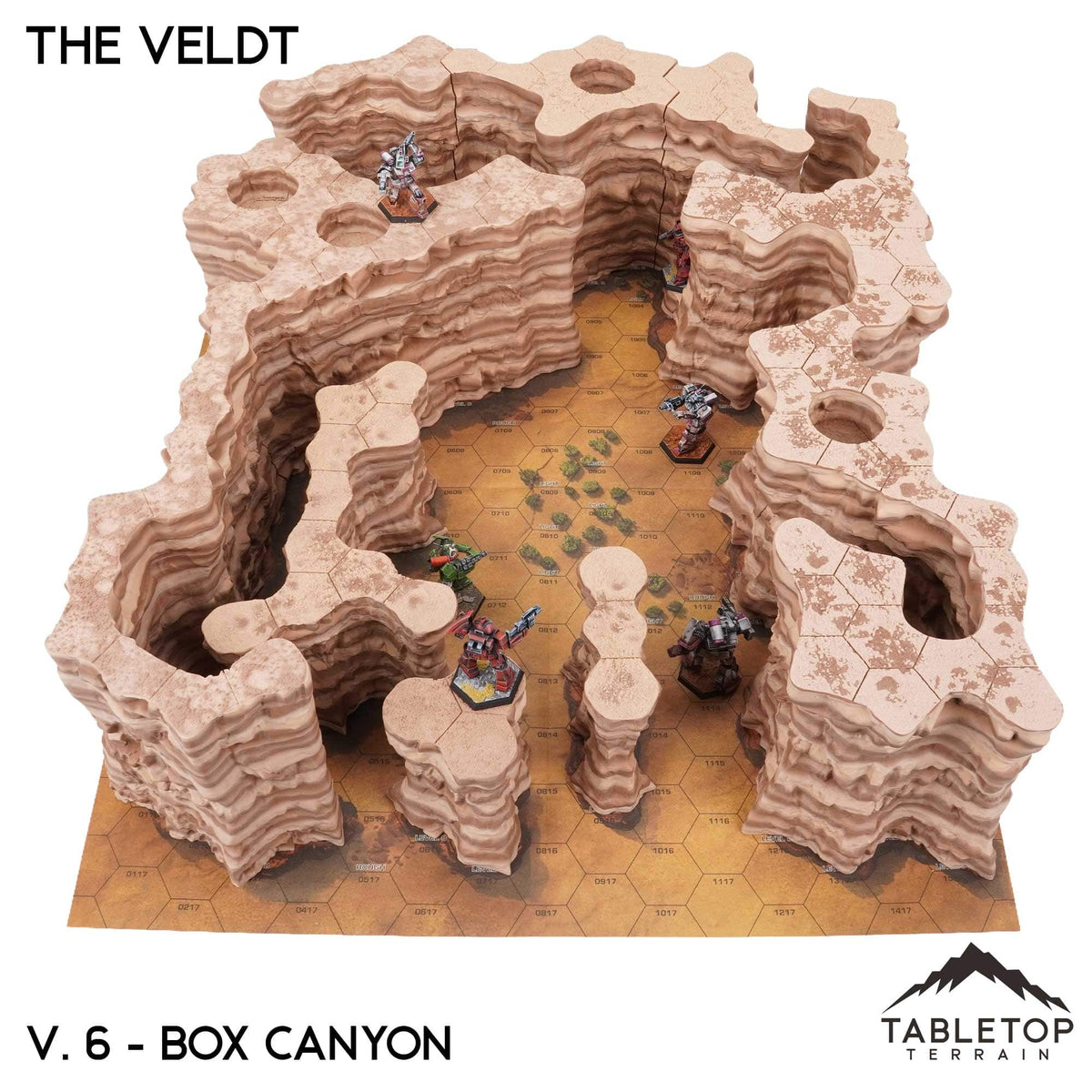 HEXTECH The Veldt Map Hill Sets-6mm