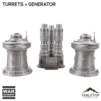 Lansen Turrets Massa'Dun Turrets + Generator – Wargame Portal