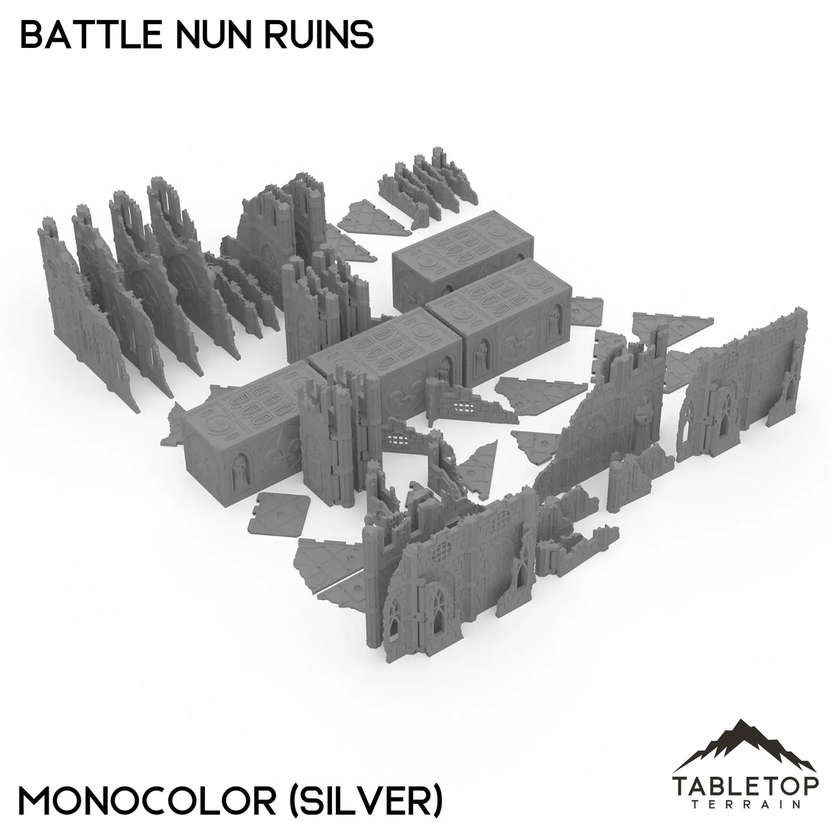 11e Battle Nun Ruins Foldable Tournament Terrain