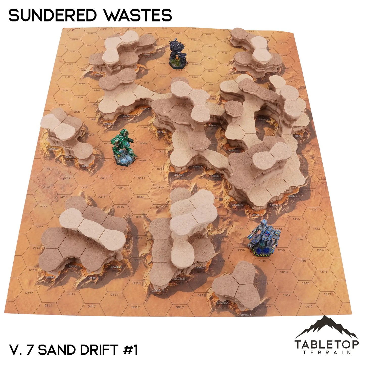 HEXTECH Sundered Wastes Map Hill Sets - 6mm
