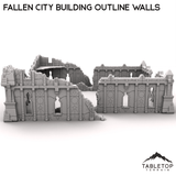 Fallen City Building Outline Walls
