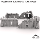 Fallen City Building Outline Walls