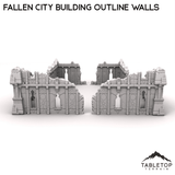 Fallen City Building Outline Walls