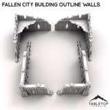 Fallen City Building Outline Walls