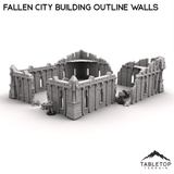 Fallen City Building Outline Walls