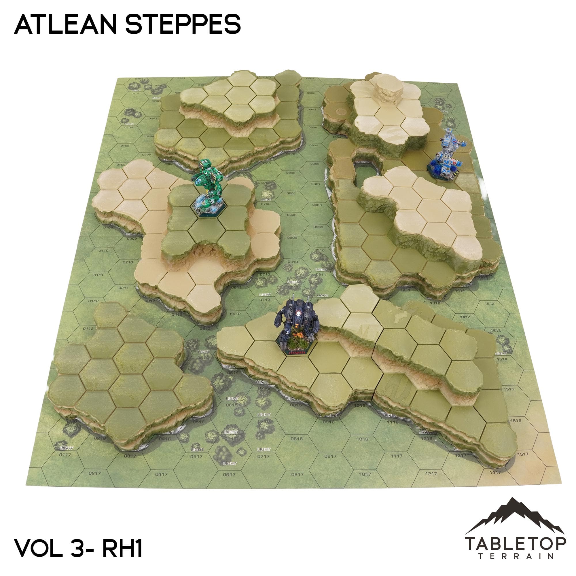 Rolling Hills #1 Compatible Map Hill Sets - Atlean Steppes