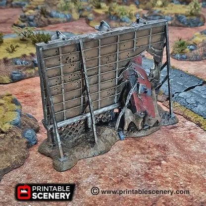 Ruined Billboards and Signs - Apocalyptic Terrain