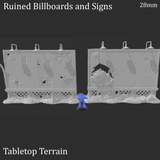 Ruined Billboards and Signs - Apocalyptic Terrain