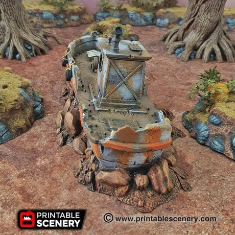 Ruined Boat - Apocalyptic Terrain