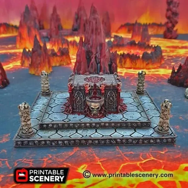 Sacrificial Altar - Demon Fantasy Terrain