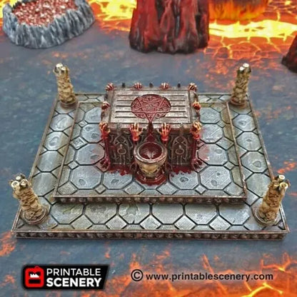 Sacrificial Altar - Demon Fantasy Terrain