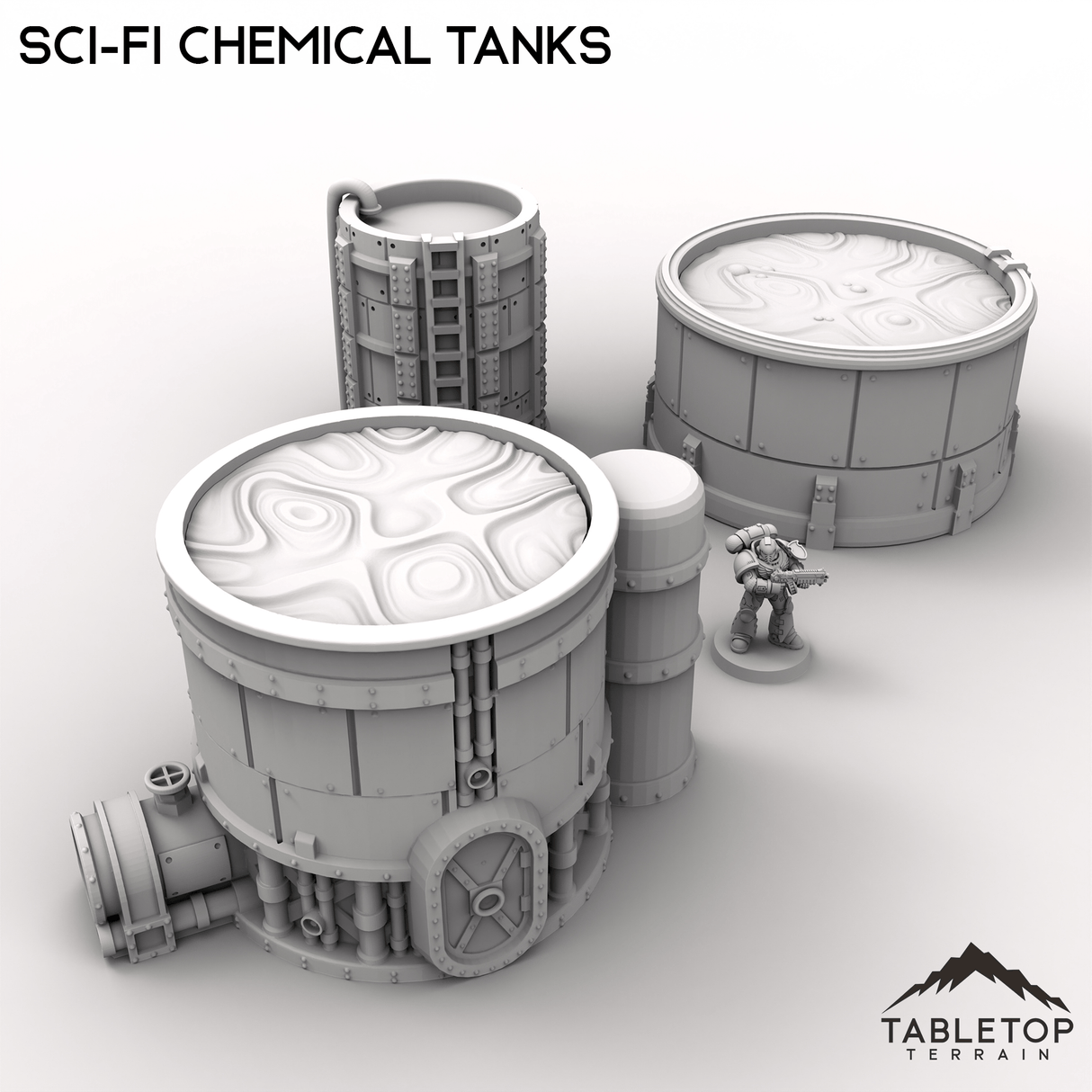 Sci-Fi Chemical Tanks