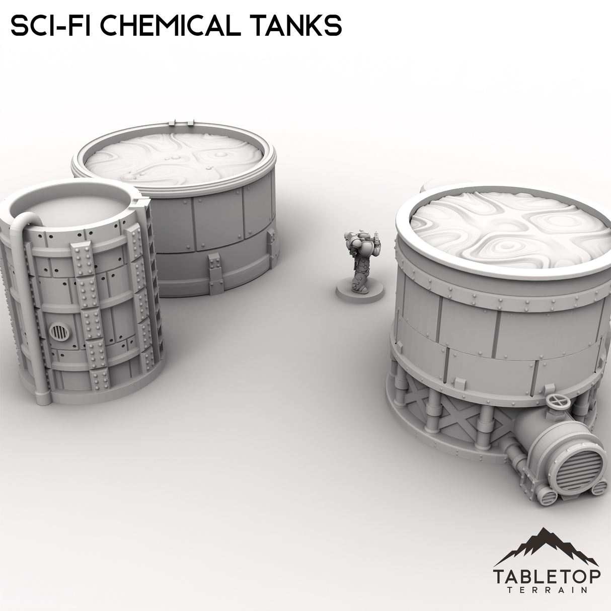 Sci-Fi Chemical Tanks