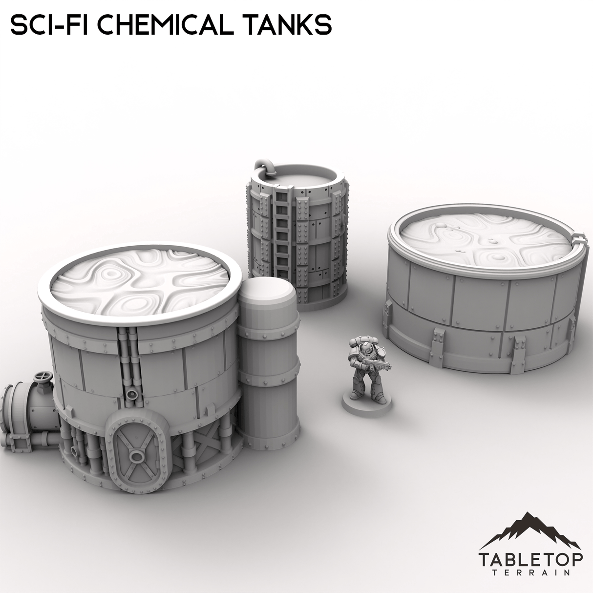 Sci-Fi Chemical Tanks