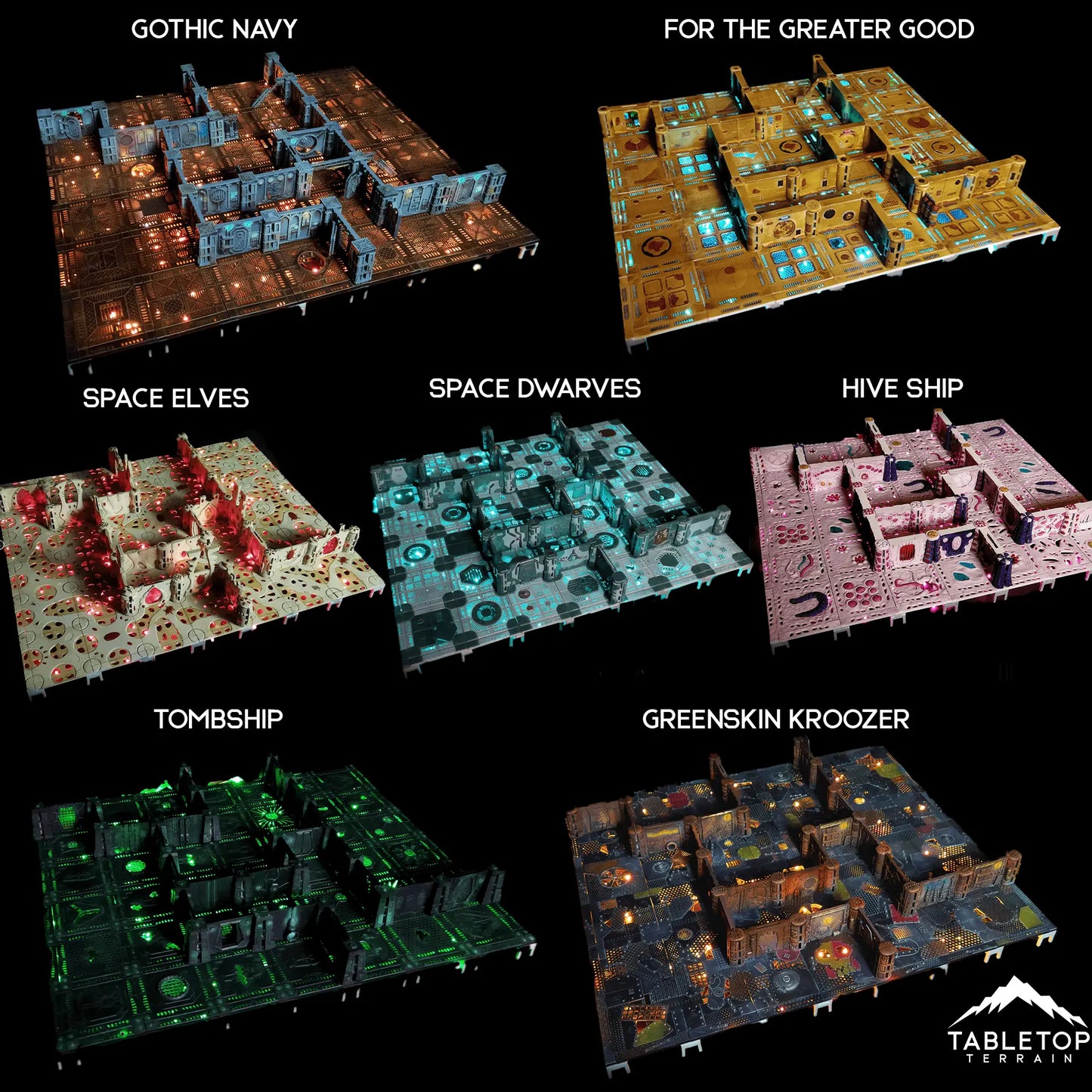 Space Dwarves Mining Ship Boarding Actions Compatible Terrain Set