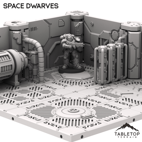 Space Dwarves Mining Ship Boarding Actions Compatible Terrain Set