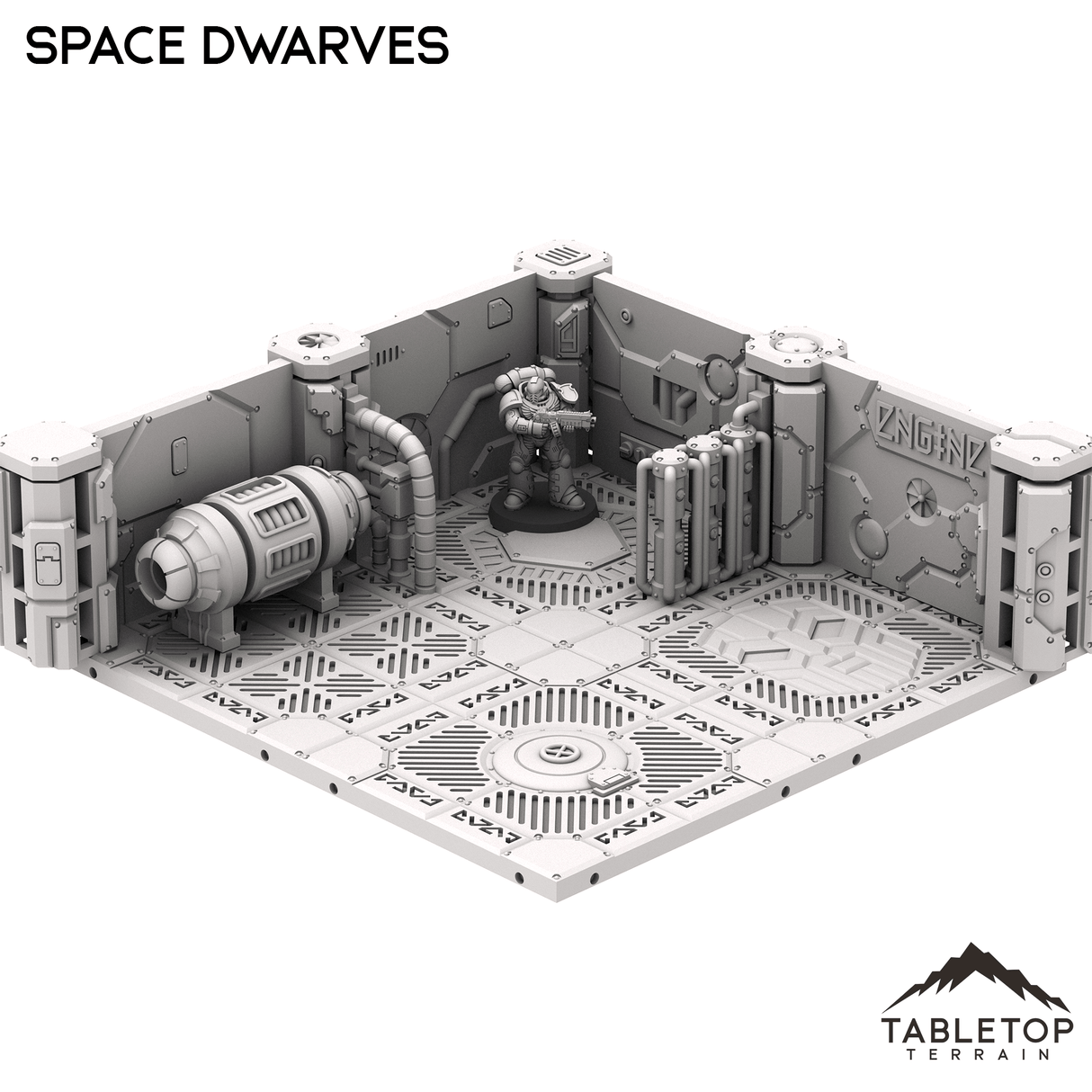 Space Dwarves Mining Ship Boarding Actions Compatible Terrain Set
