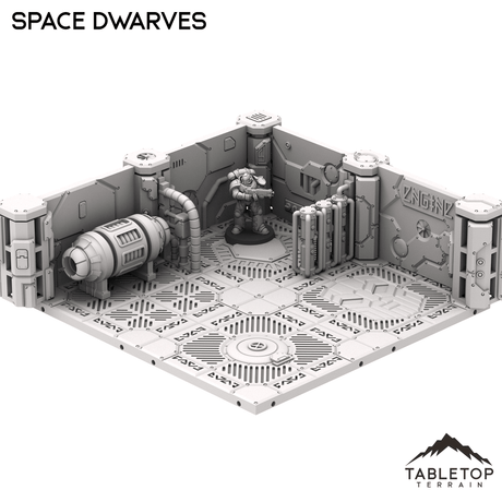 Space Dwarves Mining Ship Boarding Actions Compatible Terrain Set