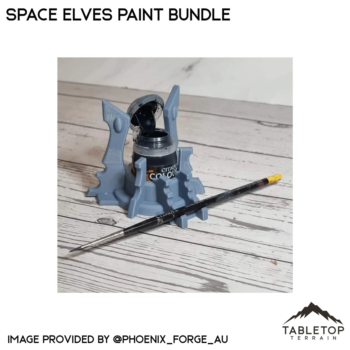 Space Elves Paint Bundle - Pot and Brush Holders