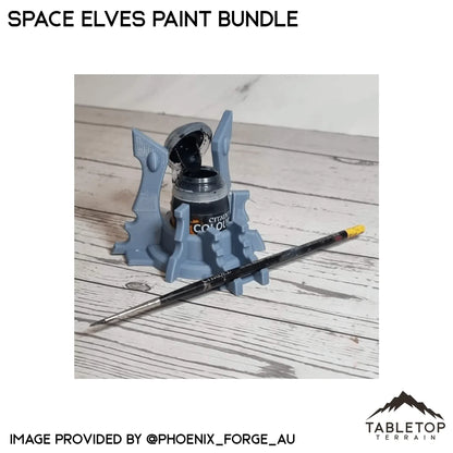 Space Elves Paint Bundle - Pot and Brush Holders