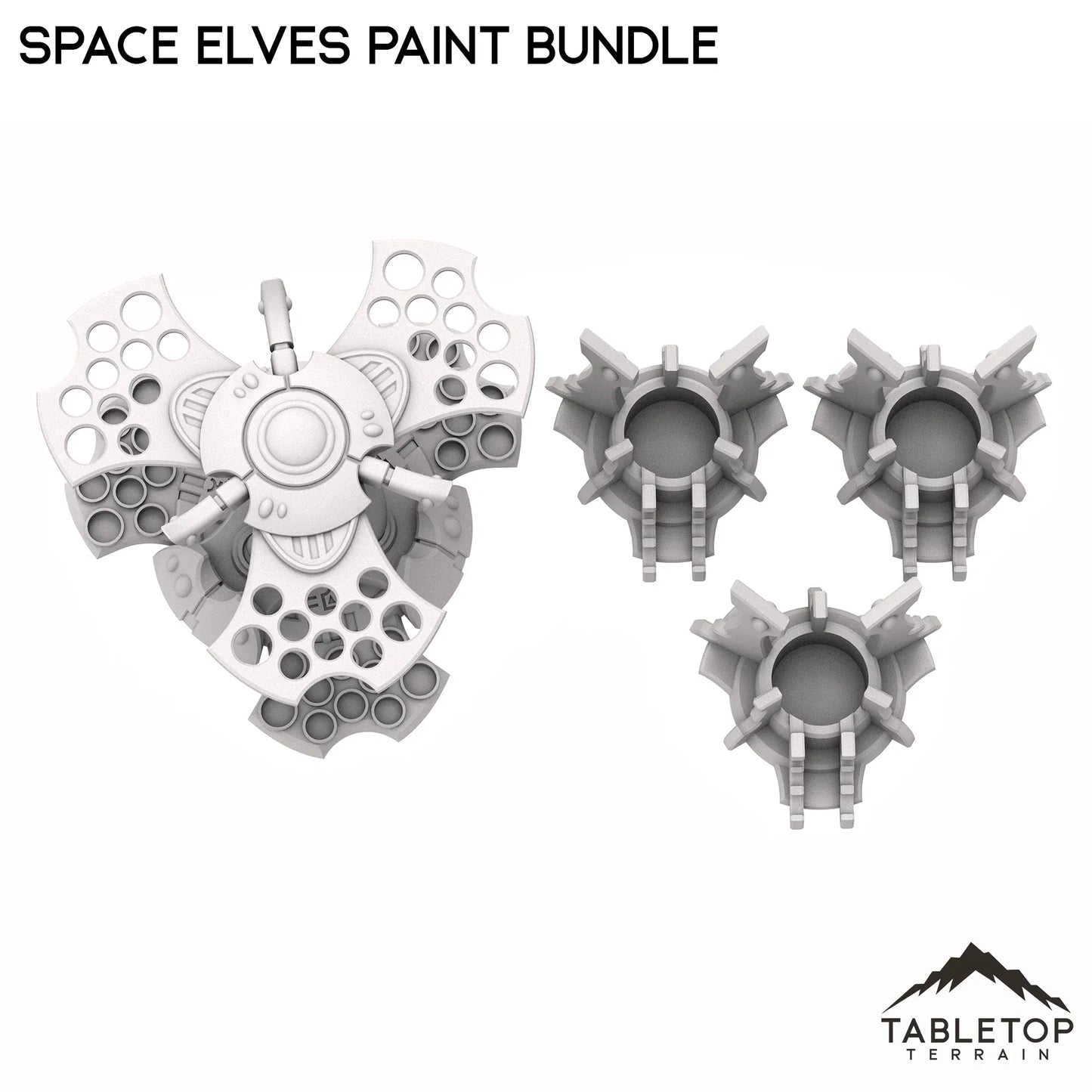Space Elves Paint Bundle - Pot and Brush Holders