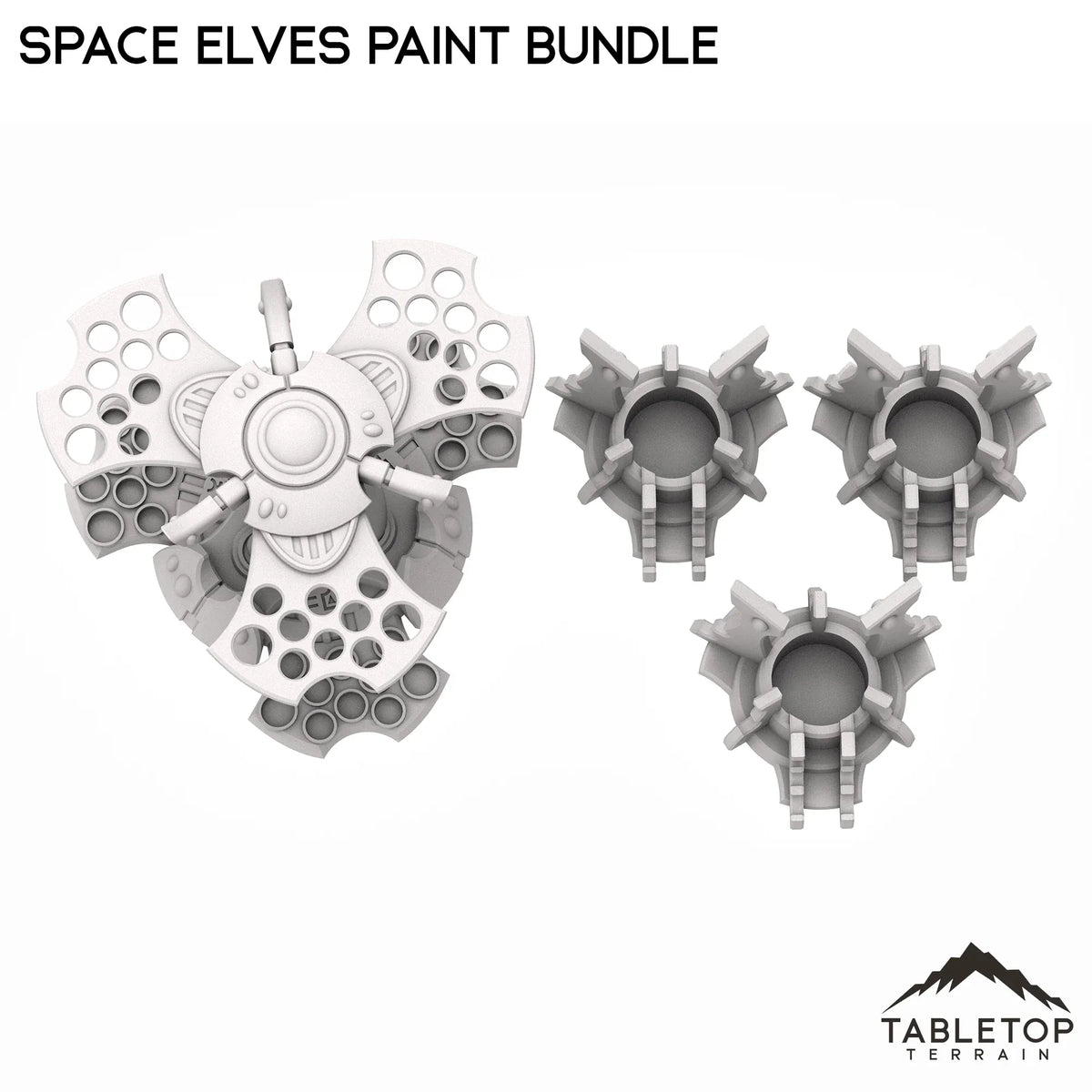 Space Elves Paint Bundle - Pot and Brush Holders