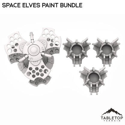 Space Elves Paint Bundle - Pot and Brush Holders