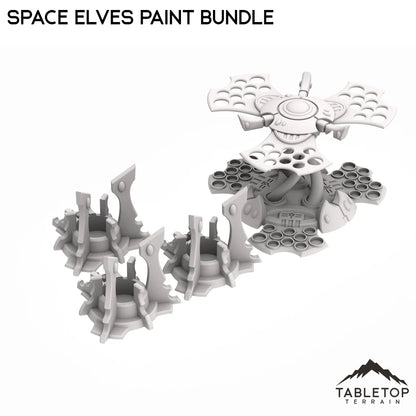 Space Elves Paint Bundle - Pot and Brush Holders
