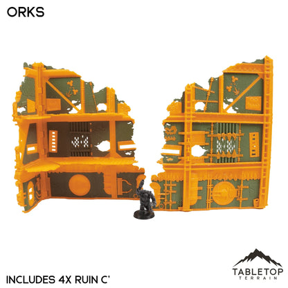Space Orks Foldable Multicolor 10e Tournament Terrain