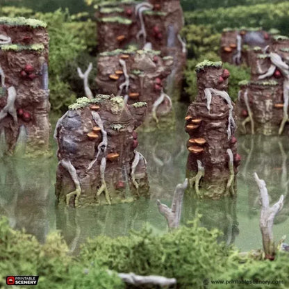 Swamp Grotto Walls - The Gloaming Swamp